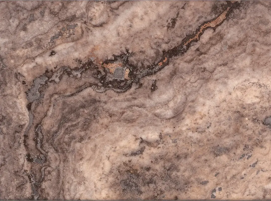 Fusion Brown shower wall panel sample chip